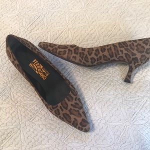 Ferragamo animal print heels
